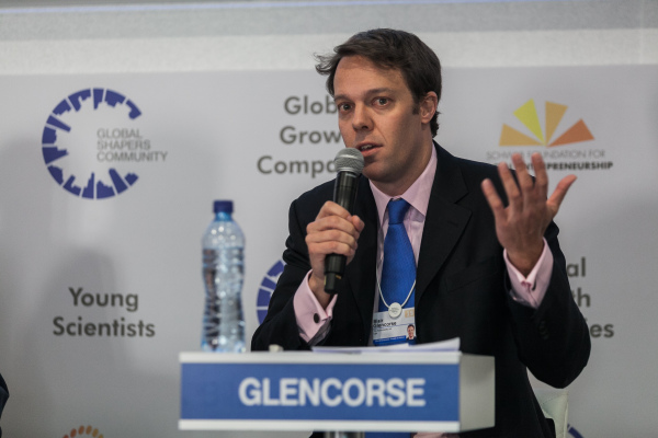 Blair Glencorse, Founder and Executive Director, The Accountability Lab, USA; Global Agenda Council on Transparency & Anti-Corruption at the World Economic Forum on Africa 2015 in Cape Town. Copyright by World Economic Forum / Jakob Polacsek