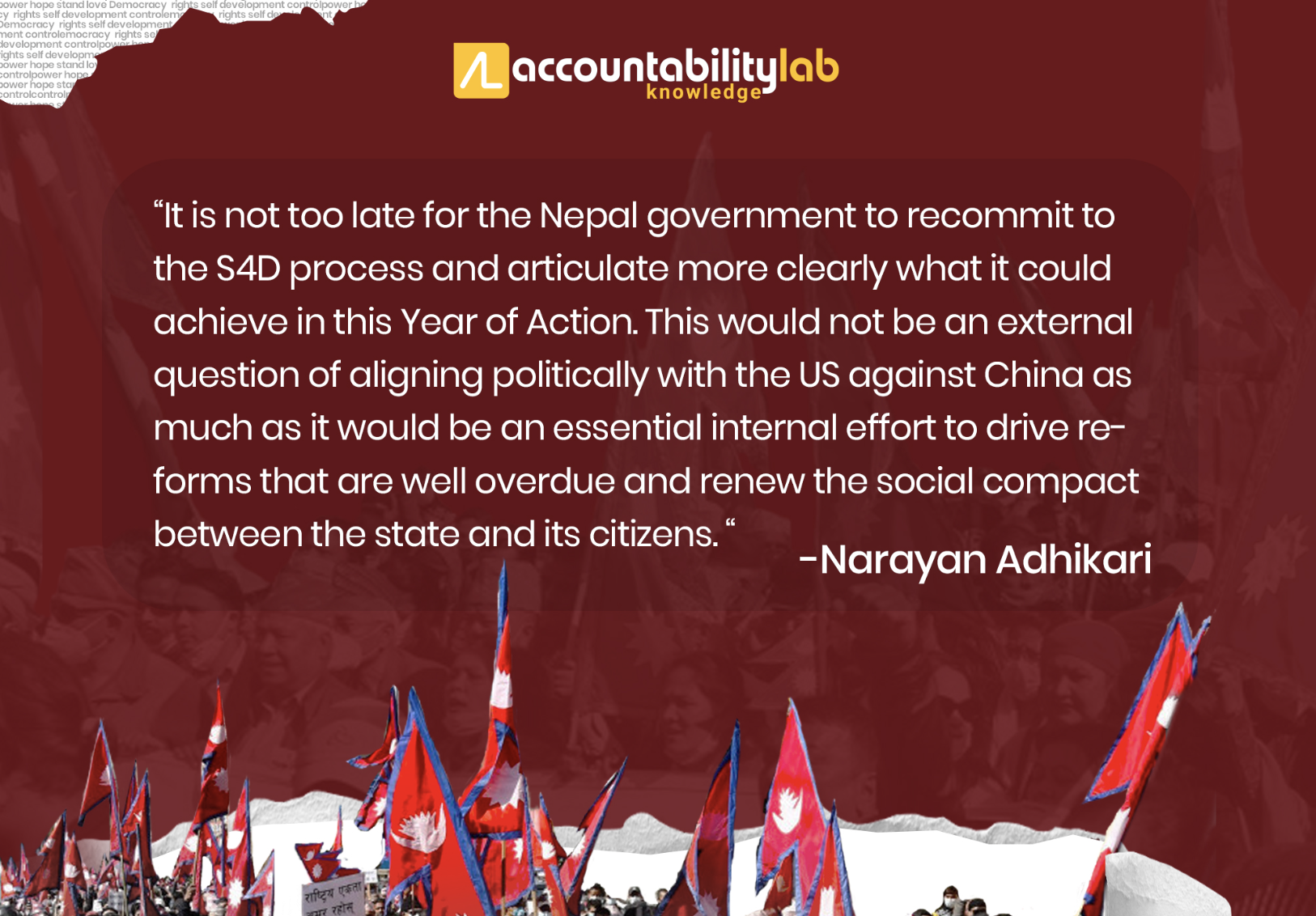 Ways To Commit To Democracy In Nepal Accountability Lab